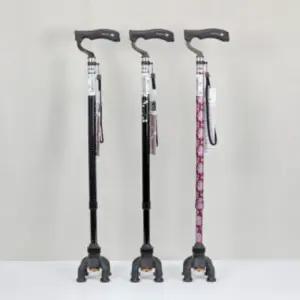 [일반구매] 일본 수입 어르신지팡이 TW-0128 노인 4발 알루미늄 네발 사발 지팡이