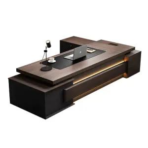 회사 중역책상 사무실 오피스 책상 임원 서재 일자형