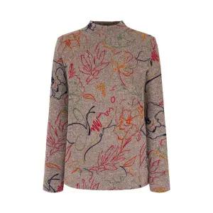 [크로커다일레이디] 크로커다일레이디 플라워 드로잉 반넥 티셔츠CLCWTS106