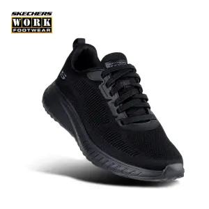 스케처스 스쿼드카오스 미끄럼방지 데일리워크화 블랙