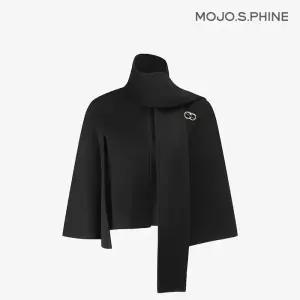 [모조에스핀] 스카프넥 숏기장 케이프 코트 BK_S254MSF403 1936538