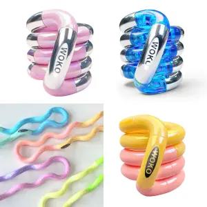 투톤 유광 컬러 마그네틱 트위스트 탱글 피젯 토이 큐브 스트레스해소 무한 팝잇 스피너 팝튜브 손 장난감