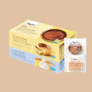 프로젝트H 당을 50% 줄인 케이크 2종 2박스(크림카스테라/바스크케익)