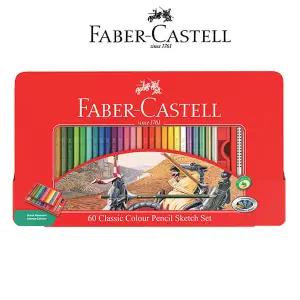 파버카스텔 유성색연필 60색 틴케이스 미술색연필