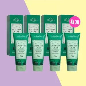 그레이스데이 그린티 클레이 퓨어 페이셜폼 (4개) 저자극 딥클렌징 각질노폐물제거 풍부한거품