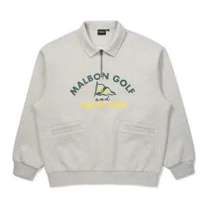 [말본골프]말본 카라형 에어리 티셔츠 GRAY (MAN) M6121PFS02 GRY