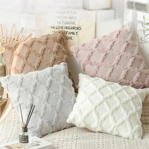 크리스마스 보헤미안 스타일 선물 베개 커버 인조 플러시 고급 장식용 소파 30x50cm 45x45cm 거실용 쿠션