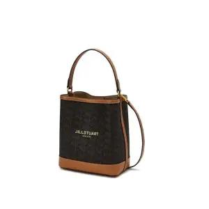갤러리아 JABA6E355 질스튜어트 [로젤라칠링] 브라운 패턴 가죽 콤비 버킷백M