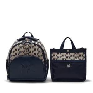 MLB 키즈 클래식 모노그램 책가방 세트 NY A5 7ABKMD55N 50NYD