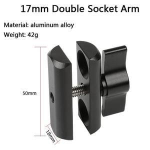 호환 13mm/15mm/17mm/20mm/25mm 볼 헤드 마운트 Gopro Hero Insta360 액션캠 폰용 1/4 나사 어댑터 GPS 홀