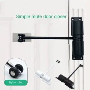조정 가능 자동 도어 클로저 자체 닫기 스테인레스 스틸 도어 스토퍼 자동 스프링 폐쇄 장치 경첩