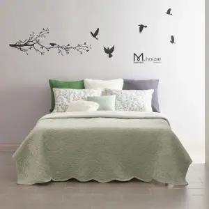 [롯데백화점]박홍근홈패션 로잘린 밍크극세사 스프레드 겸 패드 퀸(Q) (양면사용)