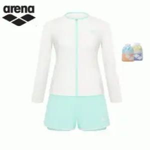 아레나 여성 비치 3pcs 집업래쉬가드 A6BL1PS01SG