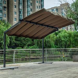 이동식 차고지 파고라 파라고 슬라이딩 카페 비막이 캠핑장 가림막 정원 루프탑