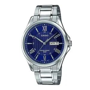 카시오 남성 메탈 손목 시계 MTP-1384D-2A