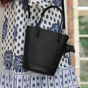 데일리 블랙 미니 토트백 소가죽 크로스백 숄더백 WFIUY27