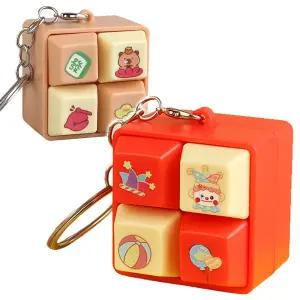 전자식 딸깍이 키보드 효과음 불빛 키링 사은 판촉 선물 피젯토이 열쇠고리 LED