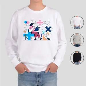 [하프클럽/알티피아]맨투맨 전색상 교과목 학습 학교생활 ah 프린트셔츠