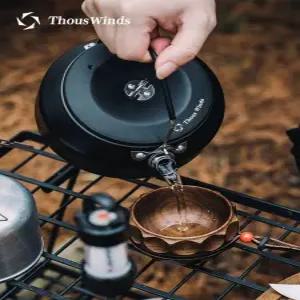 캠핑 미니 주전자 휴대용 야외 경량 스테인리스 케틀