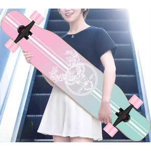 댄싱 스케이트 입문용 44인치 사슴보드 롱보드 초보자 핑크무드 올라운더