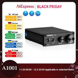 AIYIMA A1001 100W 서브우퍼 증폭기 TPA3116 전력 증폭기 스피커 사운드 Amplificador 디지털 클래스 D 모