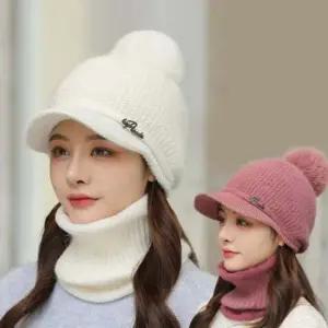 겨울 여성 추천 털 방울 꾸안꾸 캡 니트 모자 골지 워