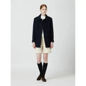 [CC콜렉트](센텀시티점)알파카 블렌드 싱글 하프 코트_C254MSG002