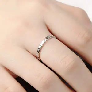 실버925 웨이브 오픈링 반지