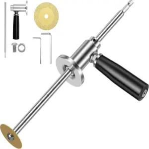 다이아몬드 그릿 절단 휠 및 핸들이 있는 PVC 파이프 내부 절단기 7인치 조절 가능한 깊이