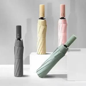 파스텔 UV차단 원터치 3단 자동우산 양산 캡술우산