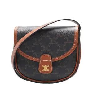 [명품]  브라운 PVC 트리오페 캔버스 베사체 미니 여성 크로스백 196702BZJ 04LU