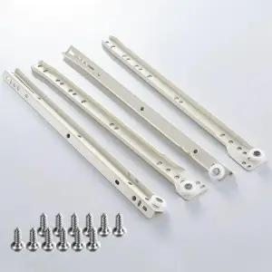 광폭 댐퍼 서랍장레일 옷장 백색 날개형 철