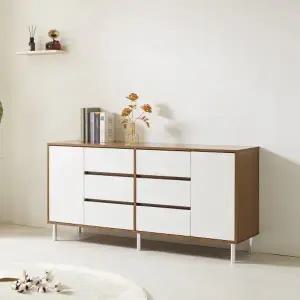 [히트가구] HM100 높은 서랍 수납 거실장 1500 3colors (착불)