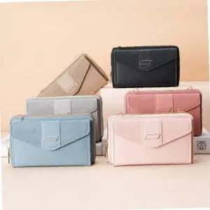 수납 그립감 좋은 심플 예쁜 가방형 2단 지퍼 지갑