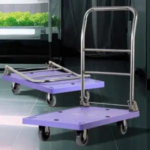 퍼플스텐대차중 접이식핸드카트 손수레 대형 캐리어 핸드트럭 이동카트 택배카트
