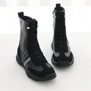 [롯데백화점]원더슈즈 천연소가죽 페스타 하이탑 캐주얼 키높이 스니커즈 4CM P-S949