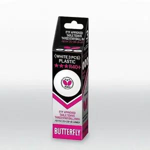 [패기앤코]버터플라이 3스타볼 시합구 R40+ 3개입 플라스틱 탁구공