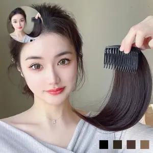 빗핀 정수리 볼륨 윗머리 부분가발 정수리 여자 가발