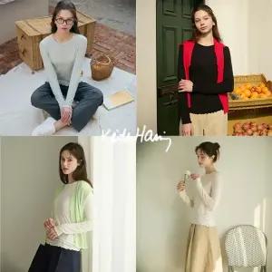 26SS 텐셀 러플 긴팔티 4종