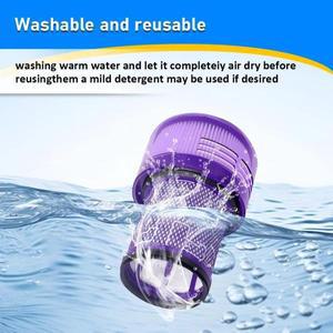 다이슨 V12 슬림/V12 디텍트 슬림/SV20 워셔블 필터 액세서리 교체용 HEPA 필터 키트 무선 진공청소기 부품