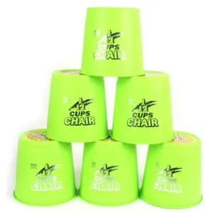 신체발달 단체 스피드게임 대형 양동이 컵쌓기 20cm 6P 인지감각 놀이교구