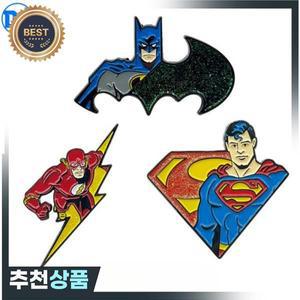 DC 슈퍼맨 배트맨 플래시 주변 영화 창조적 인 성격 금속 배지 브로치 가방 포장 장식 핀