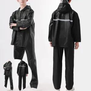 우비작업복 오토바이 배달원 우비 상하의 작업용 전신 비옷 우의