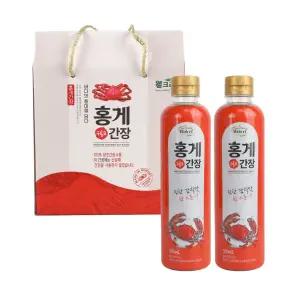 웰크리 홍게 간장 2p (500ml 2개) 국간장 나물무침