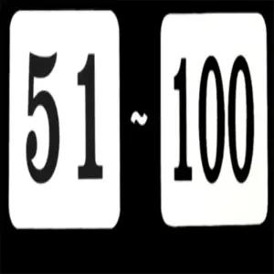 우주마켓 1P 사각 60MM 아크릴 번호판 51 100 식당테이블번호