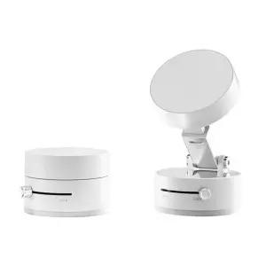 맥세이프 차량용 핸드폰 거치대 화이트 진공흡착식 휴대용 집 핼스 차 360도회전 접이식 A933