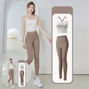 여성레깅스 여성 헬스복 필라테스 트레이닝 요가복 세트