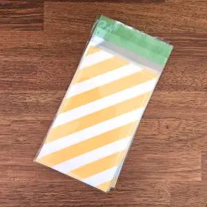 스트라이프 11x18 +4 OPP 접착봉투 200매 선물포장 투명 비닐 빼빼로 스틱 포장지