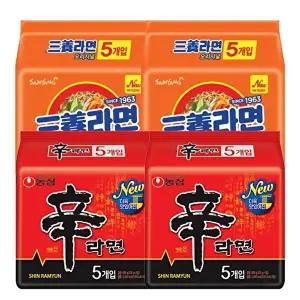 [농심]봉지라면 혼합 20봉(신라면10봉+삼양라면10봉)_