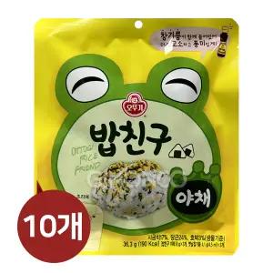 오뚜기 밥친구 야채 36.3g 10개 후레이크 주먹밥 밥 토핑